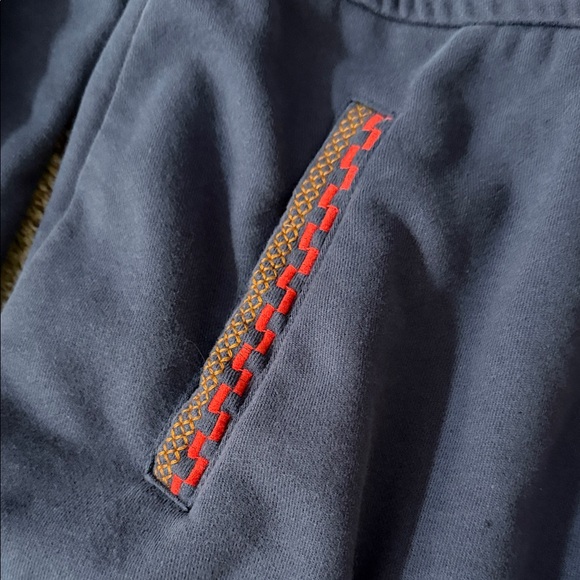 Solitaire Navy Jacket with Floral Embroidery - Picture 5 of 12